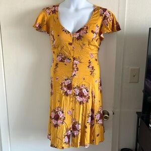 $10 Moving Sale!!! Torrid Yellow Floral Dress